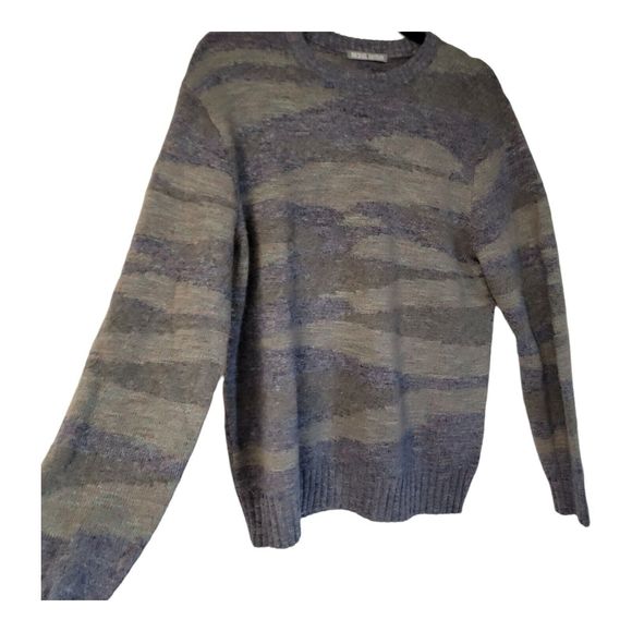 MICHAEL BASTIAN Sweater  Wool‎ Blend Gray Purple Soft SMALL - Picture 4 of 8